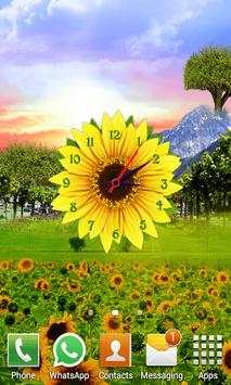 Sunflower Clock Live Wallpaper screenshot 6