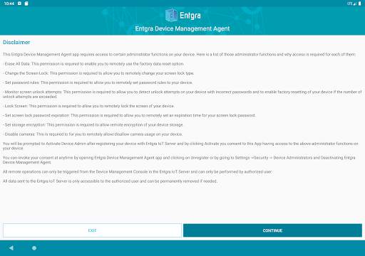 Entgra Device Management Agent screenshot 10