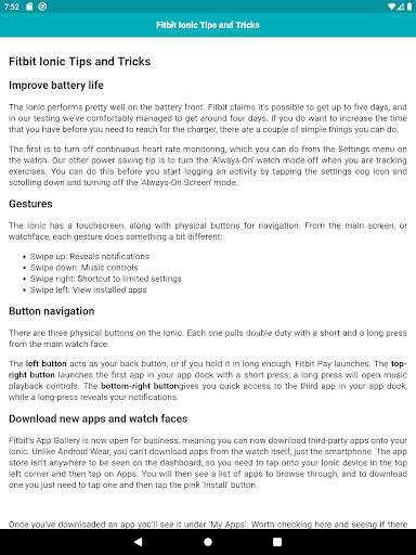 User guide for Fitbit Ionic screenshot 8