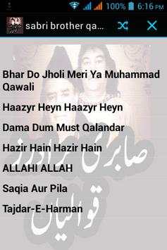 Sabri Brother Qawwalis Mp3 screenshot 1