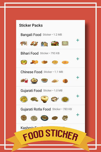 Food Stickers for whatsapp screenshot 1
