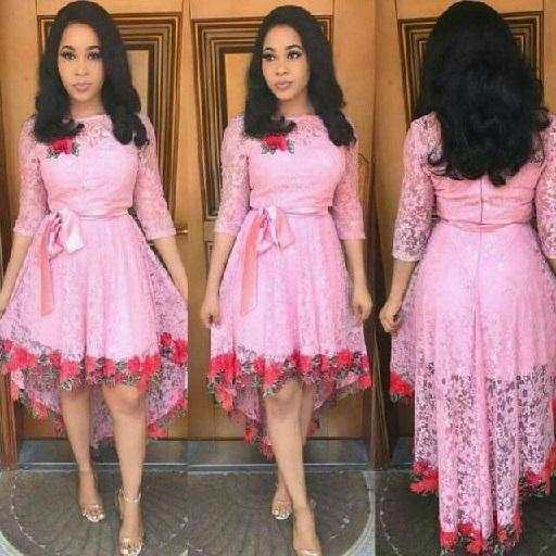 9ja Lace Short Gown Styles. screenshot 12