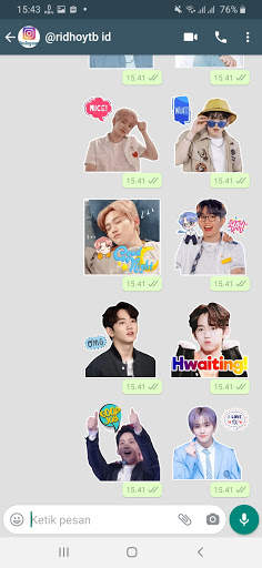 Stiker Wa Treasure Kpop WAStickerApps screenshot 1