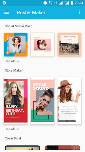 Poster Maker, Graphics Design, Flyers, Card design screenshot 1