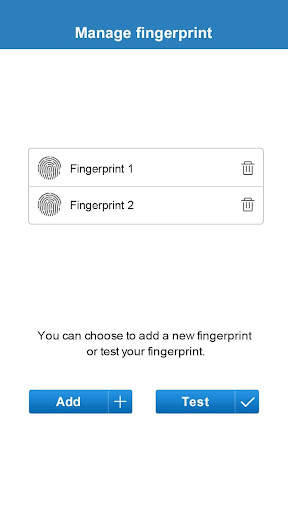 Fingerprint Card Manager screenshot 3