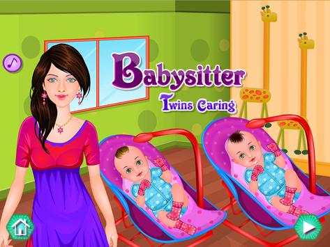 Twins Caring - Baby Games screenshot 1