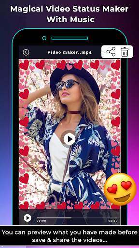 Magical Video Status Maker with Music screenshot 4