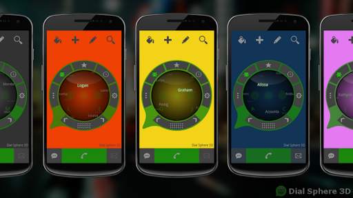 Dial Sphere 3D - Dialer screenshot 2