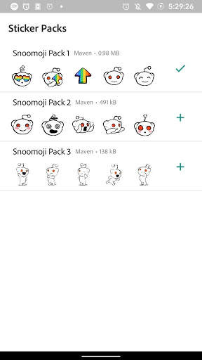 Snoomoji stickers for WhatsApp - WAStickerApps screenshot 1