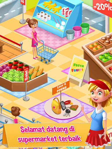 Supermarket Manajer - Kasir Toko anak Perempuan screenshot 13