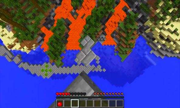 Volcano RUN parkour. Map for Minecraft PE screenshot 1
