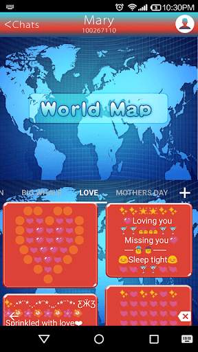 World Map Emoji Keyboard Theme screenshot 4