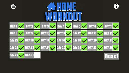 30 Days Home Workout screenshot 8