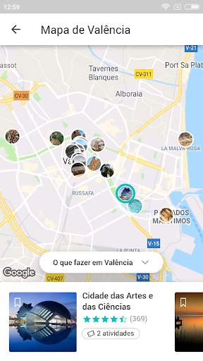 Valência Guia de viagem com mapa screenshot 5