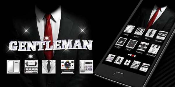 Gentleman Go Launcher Theme screenshot 5