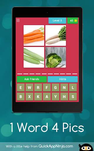 1 Word 4 Picture's Quiz (guess and Earn) स्क्रीनशॉट 10