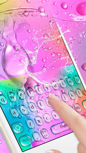 Colorful Water Drops Keyboard screenshot 1