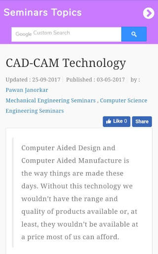 Seminar Topics screenshot 4