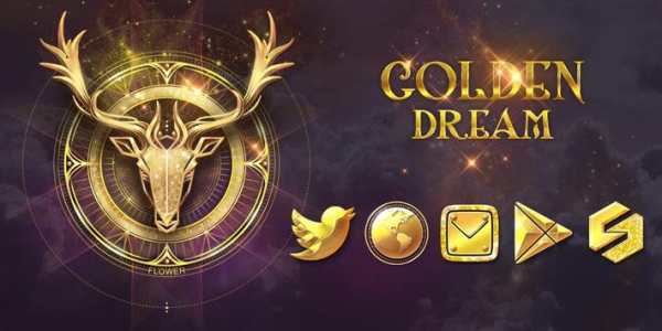 Golden Dream GO Launcher Theme screenshot 5