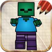 Draw Lego Minecraft Figures logo