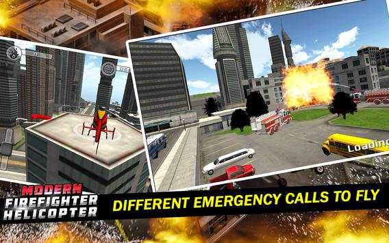 Modern Firefighter Helicopter скриншот 1