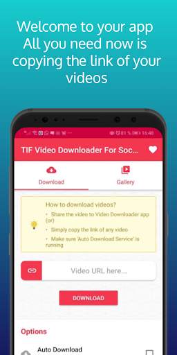 TIF Video Downloader Social Media -No Wattermark screenshot 1