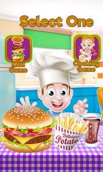 Sky Burger Maker Cooking Games screenshot 2