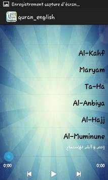Quran english mp3 screenshot 3