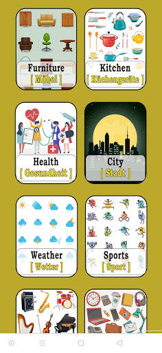 Learn German Vocabulary with Pronunciation - Free screenshot 1