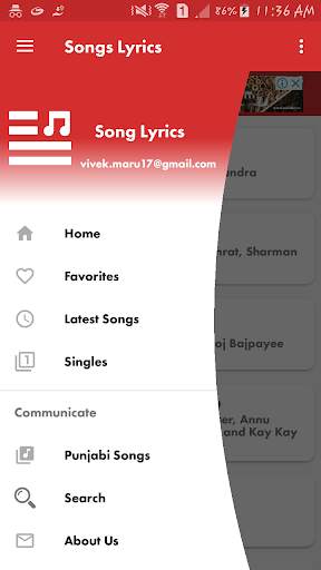 Punjabi song lyrics screenshot 1