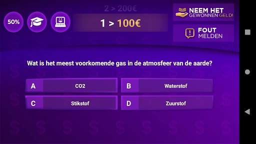 Miljonair quizspel screenshot 2