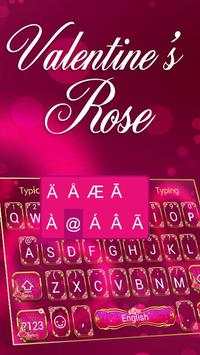 Valentines Red Rose Typany Keyboard screenshot 2