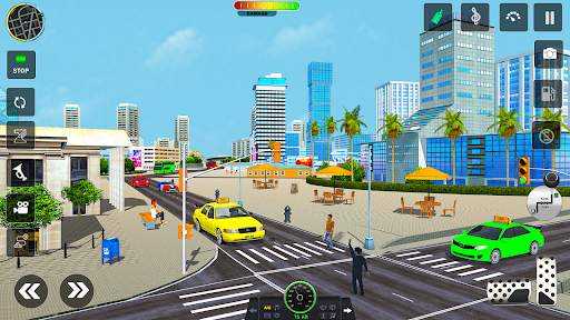 Taxi Cab Car driving school 3d screenshot 2