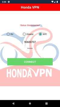 HONDA VPN 2 تصوير الشاشة