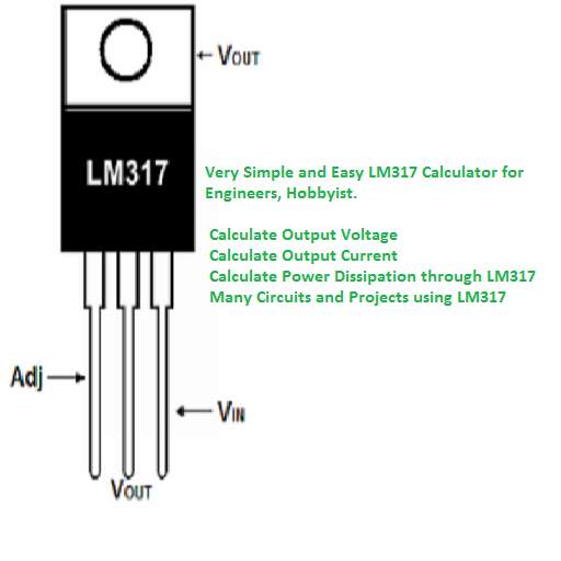 LM317 Calculator : Calculate V 1.2.3