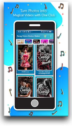 Feel The Swag - Magical Lyrical Video Status Maker स्क्रीनशॉट 2