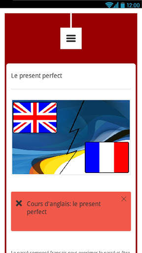 Cours d'anglais screenshot 2