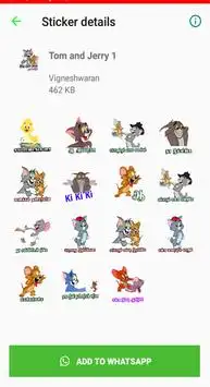 Tom and Jerry Tamil Sticker screenshot 3