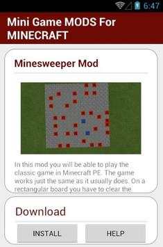 Mini Game MODS For MINECRAFT स्क्रीनशॉट 4