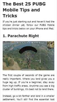 Pro PUBG Guide - GFX tools for pubg स्क्रीनशॉट 1