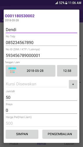 Rental App screenshot 2