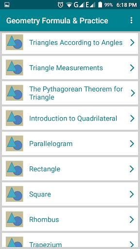 Geometry Formula with Practice screenshot 1