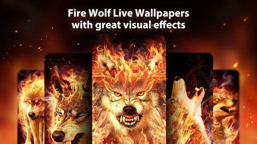 Fire Wolf Live Wallpaper & Launcher Themes screenshot 1