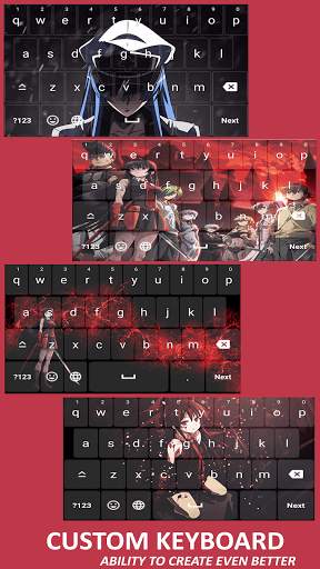 Anime Keyboard theme akame ga kill screenshot 3