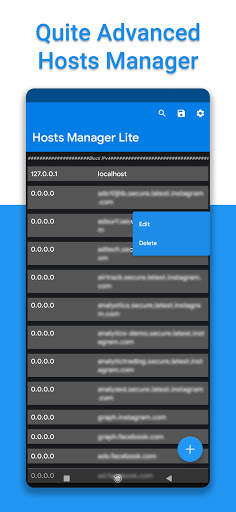 Hosts Manager Lite screenshot 1