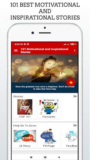 101 Best Motivational Stories in English Offline screenshot 1