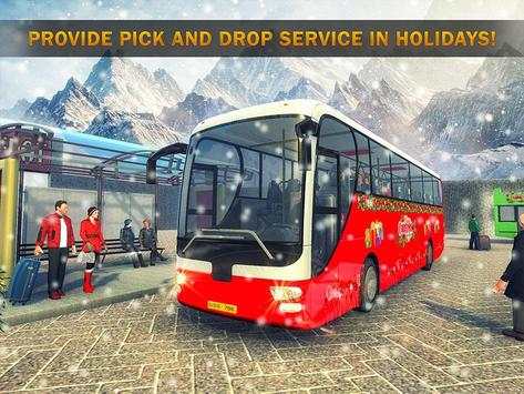 Uphill Bus Drive : Christmas Bus Simulator screenshot 10