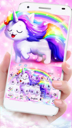 Unicorn Rainbow Cat Keyboard screenshot 2