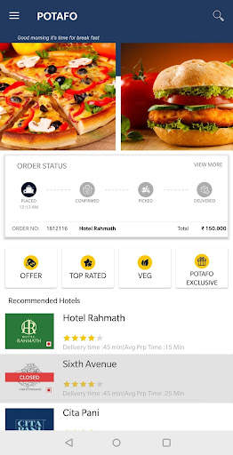 POTAFO - Online Food Delivery screenshot 1