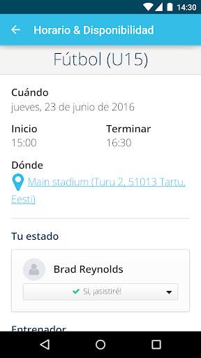 Sportlyzer Jugadores App screenshot 4